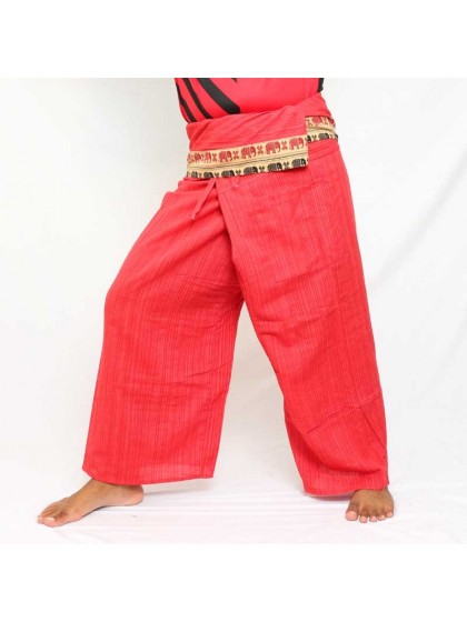 กางเกงเลยาว * สีมังคุดขอบลายช้าง สีตามแบบ