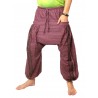 กางเกงฮาเร็ม ลายโอม * สีมังคุด
