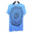 เสื้อยืด*สีน้ำเงิน ลายตามแบบ Size L