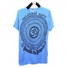 เสื้อยืด*สีน้ำเงิน ลายตามแบบ Size L
