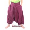 กางเกงฮาเร็ม กางเกงเป้ายาน กางเกงอลาดิน สีมังคุด
