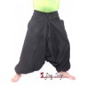 กางเกงฮาเร็ม กางเกงเป้ายาน กางเกงอลาดิน สีดำ