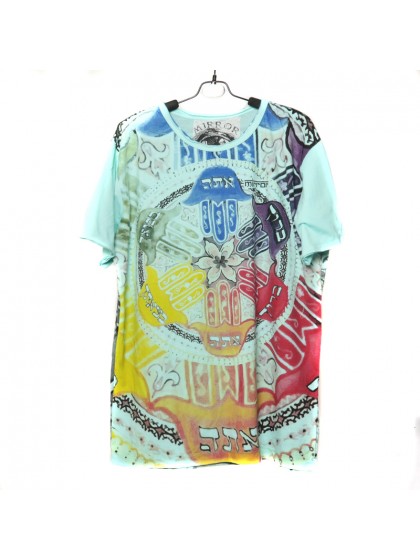 เสื้อยืดผ้านิ่ม " Mirror " สีและลายตามแบบ Size L